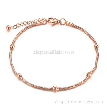 India popular bead anklet fashion bead chain anklet